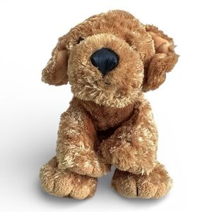 NWT Wishpets Vintage Y2K Goldie Plush Dog Brown Puppy Collectible Toy 2002 10”
